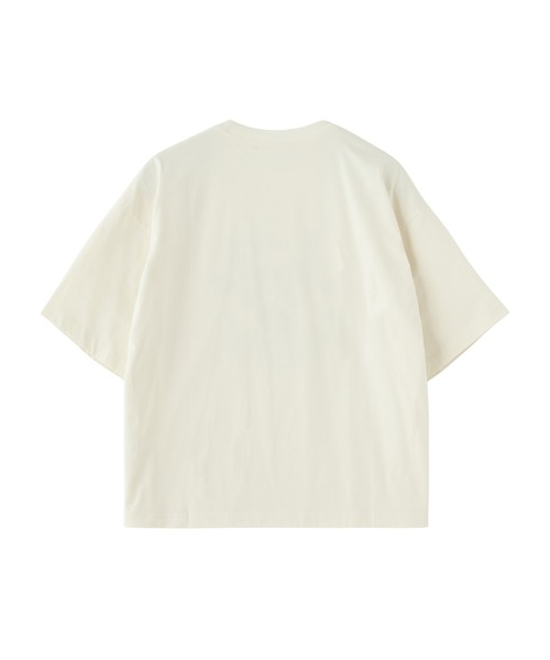 MILKFED.（ミルクフェド）の「WATERCOLOR STRAWBERRY WIDE S/S TEE（Tシャツ/カットソー・レディース・オフホワイト/ライトピンク/チャコール・L/M）」の13枚目の写真
