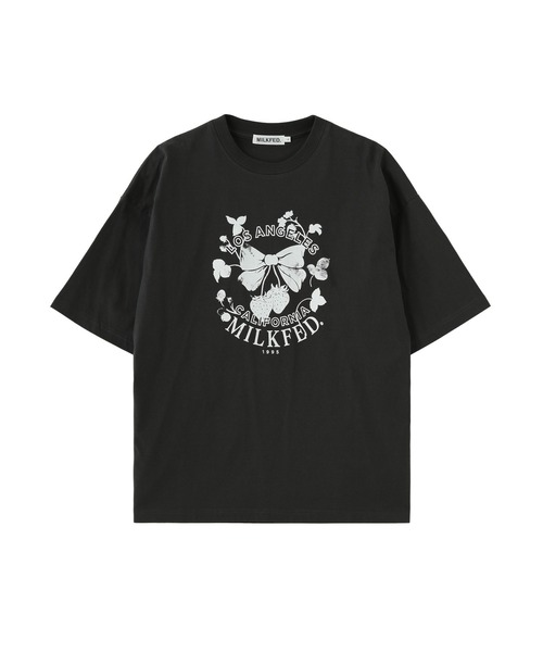 MILKFED.（ミルクフェド）の「WATERCOLOR STRAWBERRY WIDE S/S TEE（Tシャツ/カットソー・レディース・オフホワイト/ライトピンク/チャコール・L/M）」の14枚目の写真