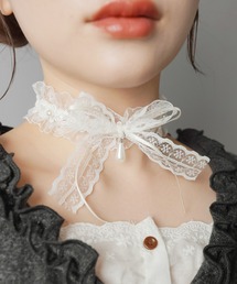 SPINNS（スピンズ）の「レースチョーカー/リボンパール/ロマンスパンク（チョーカー）」