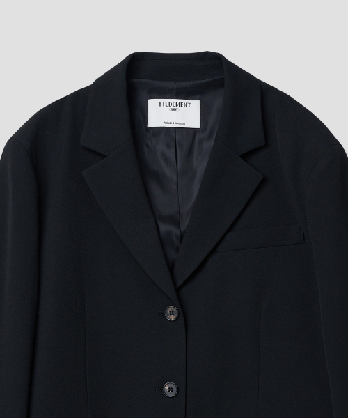 TTUDEMENT（トュードメント）の「SINGLE TAILORED JACKET_BLACK（テーラードジャケット・レディース・その他・SMALL/MEDIUM）」の4枚目の写真