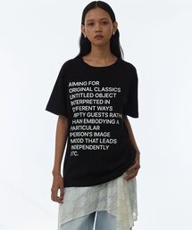レタリングアーカイブTシャツ[ブラック]