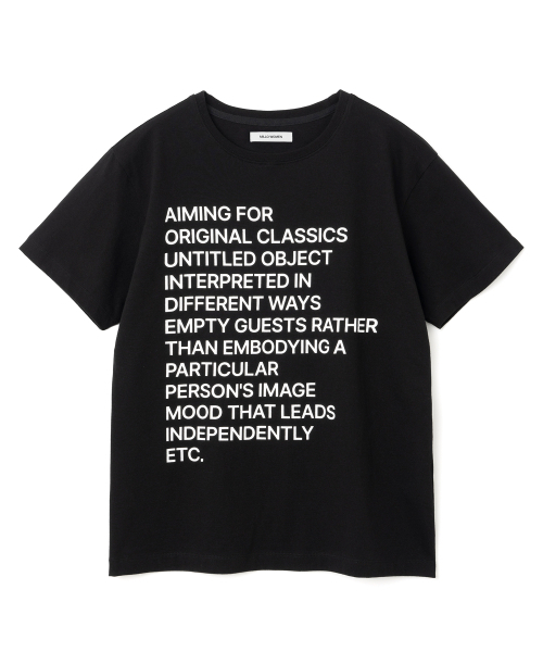 MILLO WOMEN（ミロウーマン）の「レタリングアーカイブTシャツ[ブラック]（Tシャツ/カットソー・レディース・その他・FREE）」の2枚目の写真