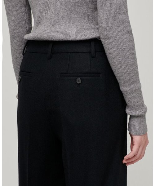 MUSINSA STANDARD WOMAN（ムシンサスタンダードウーマン）の「ウィメンズウールフランネルワイドスラックス[ブラック]（スラックス・レディース・その他・32/30/31/24/25/26/27/28/29）」の6枚目の写真