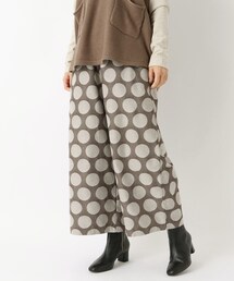 one'sterrace（ワンズテラス）の「ドットジャカード 9分丈セミワイドパンツ（その他パンツ）」