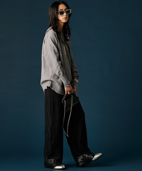 GEVS.(ジェイヴィス)の「ボートネックニットプルオーバー<大きいサイズ有>GEVS.(ニット/セーター・レディース・サックスブルー/グレー・5L/3L/LL/L/M/4L)」の10枚目の写真