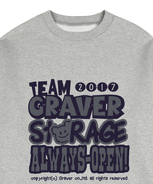 GRAVER（グレーバー）の「[ユニセックス]ストレージ スウェット_グレー（スウェット・レディース・ライトグレー・SMALL/MEDIUM/LARGE/X-LARGE）」の3枚目の写真
