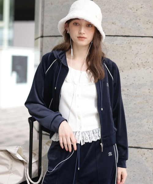 Rirandture(リランドチュール)の「カットワークレースフリルタンク(ニット/セーター・レディース・ホワイト/ライトブルー/ブラック・2)」の8枚目の写真