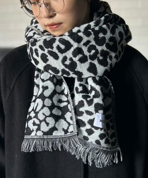 セール】レオパード柄 マフラー ヒョウ柄（マフラー）｜Kotoe（コトエ