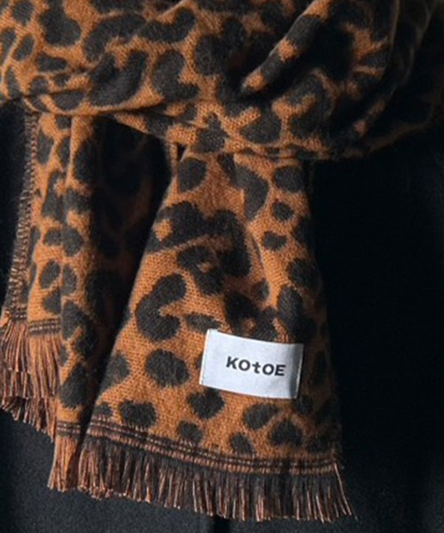 セール】レオパード柄 マフラー ヒョウ柄（マフラー）｜Kotoe（コトエ
