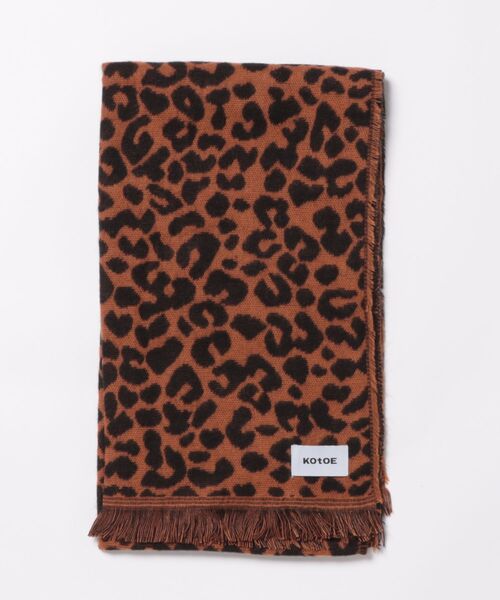 レオパード柄 マフラー ヒョウ柄（マフラー）｜Kotoe（コトエ）の