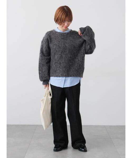 Lugnoncure（ルノンキュール）の「刺繍入りバンドカラーシャツ（シャツ/ブラウス・レディース・サックスブルー/ピンク/オフホワイト・F）」の8枚目の写真