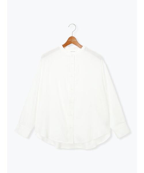 Lugnoncure（ルノンキュール）の「刺繍入りバンドカラーシャツ（シャツ/ブラウス・レディース・サックスブルー/ピンク/オフホワイト・F）」の12枚目の写真