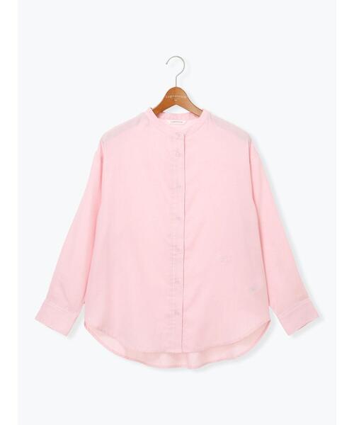 Lugnoncure（ルノンキュール）の「刺繍入りバンドカラーシャツ（シャツ/ブラウス・レディース・サックスブルー/ピンク/オフホワイト・F）」の13枚目の写真