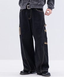 JOHN'S CLOSET（ジョンズクローゼット）の「【13】デニム/ツイル ポケット切替え カーブパンツ（デニムパンツ・レディース）」