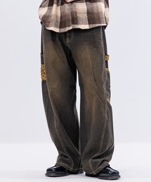 JOHN'S CLOSET（ジョンズクローゼット）の「【13】デニム/ツイル ポケット切替え カーブパンツ（デニムパンツ）」