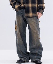 JOHN'S CLOSET（ジョンズクローゼット）の「【13】デニム/ツイル ポケット切替え カーブパンツ（デニムパンツ）」