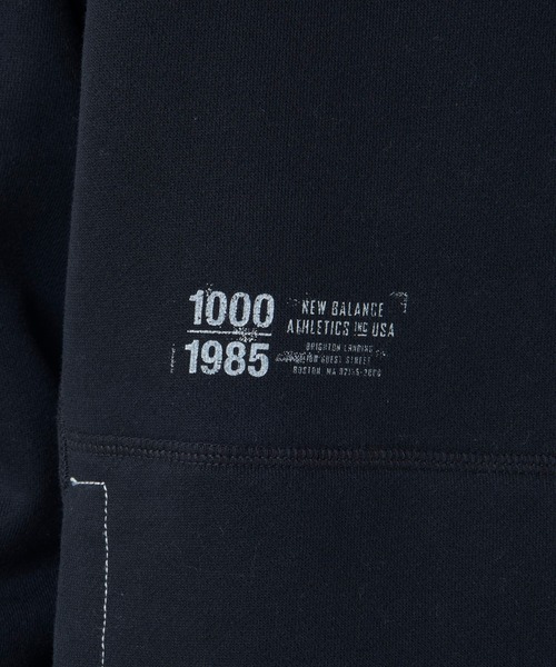 NEW BALANCE（ニューバランス）の「1000 スウェットプルオーバーフーディレギュラーフィット（パーカー・メンズ・ブラック/オフホワイト/グレー/ネイビー・SMALL/MEDIUM/LARGE/X-LARGE）」の12枚目の写真