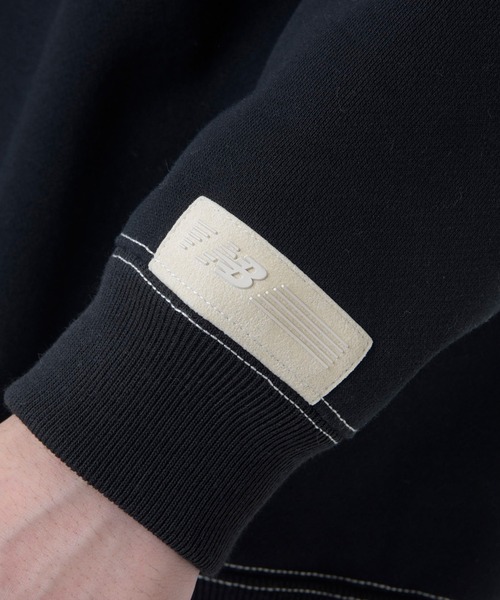 NEW BALANCE（ニューバランス）の「1000 スウェットプルオーバーフーディレギュラーフィット（パーカー・メンズ・ブラック/オフホワイト/グレー/ネイビー・SMALL/MEDIUM/LARGE/X-LARGE）」の13枚目の写真