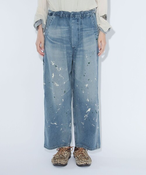 Lee（リー）の「【別注】Lee × maturely / リメイク ユーズド パンツ（デニムパンツ・レディース・インディゴブルー・ONE SIZE）」の6枚目の写真