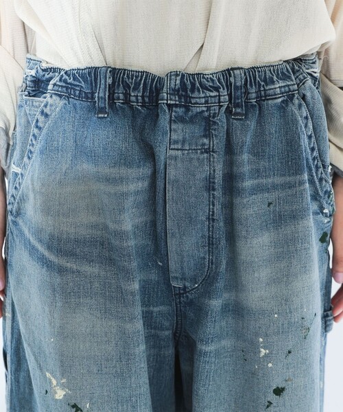 Lee（リー）の「【別注】Lee × maturely / リメイク ユーズド パンツ（デニムパンツ・レディース・インディゴブルー・ONE SIZE）」の10枚目の写真