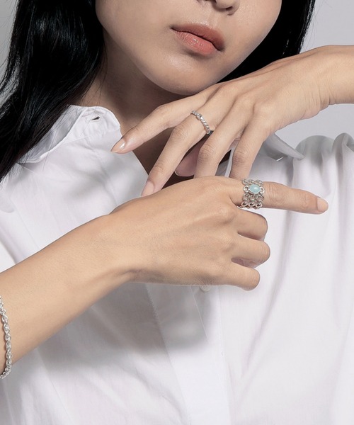 LAH（エルエーエイチ）の「アクアマリン リング（リング・レディース・シルバー・#11/#13/#15/#17）」の7枚目の写真