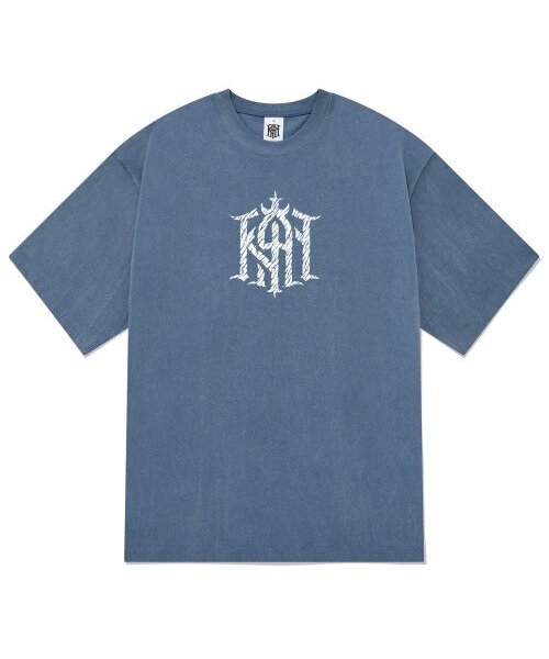 KAN6312(カン6312)の「KTPN0176 オールドカン ピグメント 半袖Tシャツ - ブルー(Tシャツ/カットソー・メンズ・その他・MEDIUM/LARGE/X-LARGE)」の1枚目の写真