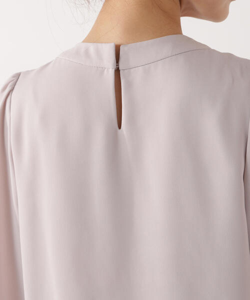 PROPORTION BODY DRESSING（プロポーションボディドレッシング）の「パール付きベーシックブラウス / 1216110004（シャツ/ブラウス・レディース・ピンク/ホワイト系その他/ダークグレー・MEDIUM/SMALL）」の9枚目の写真