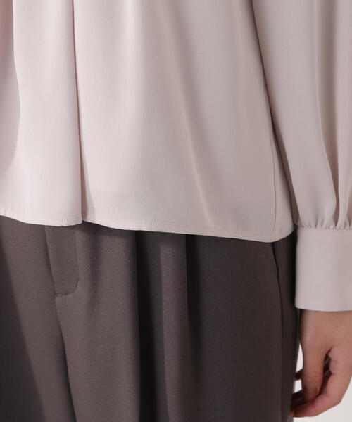 PROPORTION BODY DRESSING（プロポーションボディドレッシング）の「パール付きベーシックブラウス / 1216110004（シャツ/ブラウス・レディース・ピンク/ホワイト系その他/ダークグレー・MEDIUM/SMALL）」の12枚目の写真