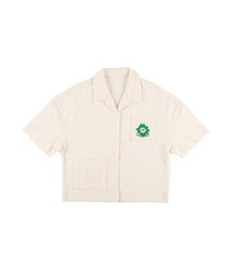 OURPOCKETS（アワーポケッツ）の「Chidraw Terry Open Shirt (Cream)（シャツ/ブラウス）」