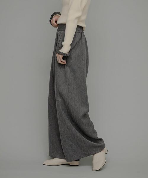 URBAN RESEARCH Sonny Label(アーバンリサーチサニーレーベル)の「ウォッシャブルワイドタックイージーパンツ(その他パンツ・レディース・グレー系その他/ブラック/ブラウン・36/38)」の9枚目の写真