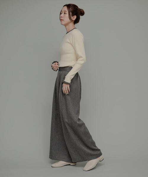 URBAN RESEARCH Sonny Label(アーバンリサーチサニーレーベル)の「ウォッシャブルワイドタックイージーパンツ(その他パンツ・レディース・グレー系その他/ブラック/ブラウン・36/38)」の13枚目の写真