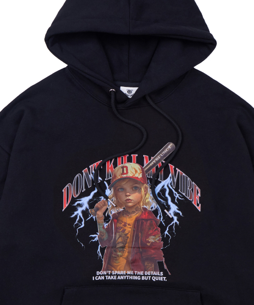 DYSFUNCT(ディスファンクト)の「DONT KILL MY VIBE HOODIE(BLACK)(パーカー・レディース・その他・LARGE/MEDIUM)」の4枚目の写真