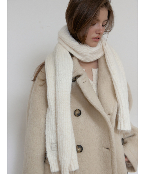 ASURA（アスラ）の「WINTER HAZE COAT (BEIGE)（チェスターコート・レディース・その他・OS）」の4枚目の写真