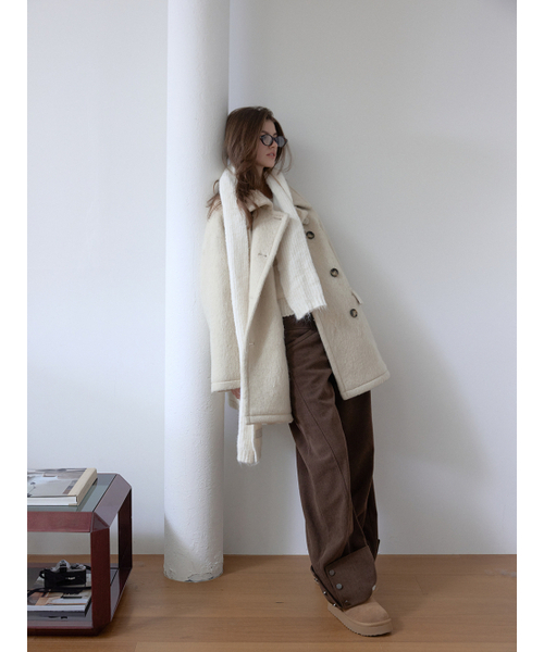 ASURA（アスラ）の「WINTER HAZE COAT (BEIGE)（チェスターコート・レディース・その他・OS）」の7枚目の写真