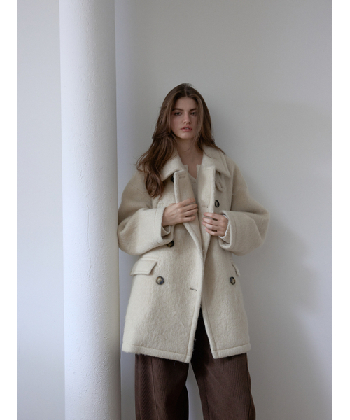 ASURA（アスラ）の「WINTER HAZE COAT (BEIGE)（チェスターコート・レディース・その他・OS）」の10枚目の写真
