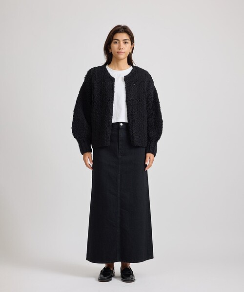 Saturdays NYC（サタデーズ ニューヨークシティ ）の「Halle Hand Woven Cardigan  | WOMEN（カーディガン/ボレロ・レディース・オリーブ/ブラック・M/S）」の7枚目の写真