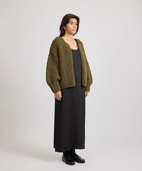 Saturdays NYC（サタデーズ ニューヨークシティ ）の「Halle Hand Woven Cardigan  | WOMEN（カーディガン/ボレロ・レディース・オリーブ/ブラック・M/S）」の11枚目の写真
