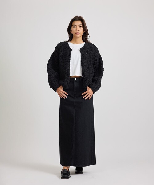 Saturdays NYC（サタデーズ ニューヨークシティ ）の「Halle Hand Woven Cardigan  | WOMEN（カーディガン/ボレロ・レディース・オリーブ/ブラック・M/S）」の13枚目の写真