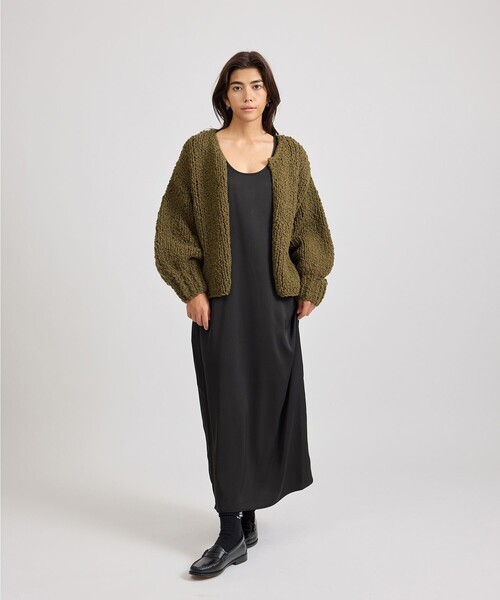 Saturdays NYC（サタデーズ ニューヨークシティ ）の「Halle Hand Woven Cardigan  | WOMEN（カーディガン/ボレロ・レディース・オリーブ/ブラック・M/S）」の16枚目の写真