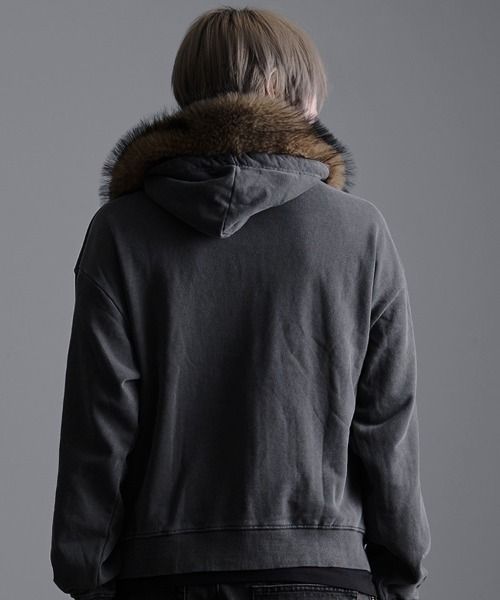 SILVER BULLET（シルバーバレット）の「『SILVER BULLET SELECT AP/シルバーバレットセレクト』フェイクファー付き長袖ZIPパーカー（パーカー・メンズ・ブラック/チャコール・M/L）」の20枚目の写真