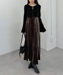 archives | ランダムリブニットカーデ×ベロアキャミワンピースＳＥＴ(ワンピース)