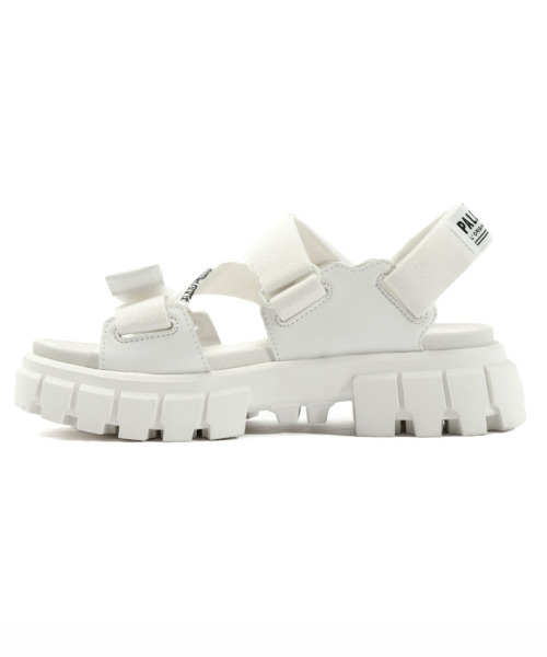 PALLADIUM（パラディウム）の「リボルト ホワイト プラットフォームサンダル 98578-116-M（サンダル・レディース・ホワイト・23.5cm/24cm/24.5cm/25cm/22cm/22.5cm/23cm）」の7枚目の写真