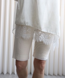 レース レギンス パンツ」に該当するホワイト/白色系のファッション