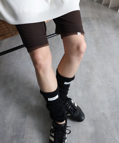 YENNA（イェンナ）の「【ルーズハーフレギンス/バイカーパンツ】レースバイカー/チュールバイカー（レギンス/スパッツ・レディース・ブラック系その他/アイボリー/ブラック/ブラウン系その他/ブラウン/ホワイト系その他・FREE）」の6枚目の写真