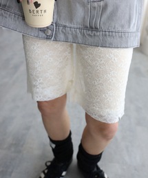 YENNA | 【ルーズハーフレギンス/バイカーパンツ】レースバイカー/チュールバイカー(レギンス/スパッツ)