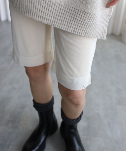 YENNA（イェンナ）の「【ルーズハーフレギンス/バイカーパンツ】レースバイカー/チュールバイカー（レギンス/スパッツ・レディース・ブラック系その他/アイボリー/ブラック/ブラウン系その他/ブラウン/ホワイト系その他・FREE）」の15枚目の写真