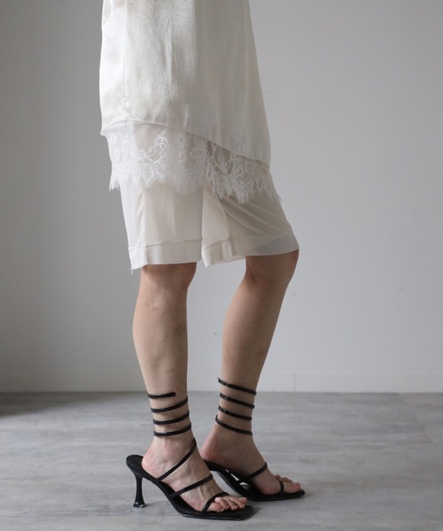 model：155cm. 着用サイズ：FREE
素材：チュール