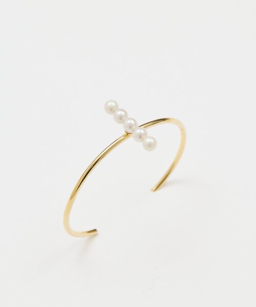GALLARDAGALANTE（ガリャルダガランテ）の「ラインパールバングル（リング・レディース・ゴールド・FREE）」の4枚目の写真