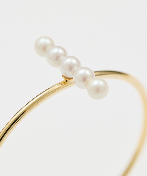 GALLARDAGALANTE（ガリャルダガランテ）の「ラインパールバングル（リング・レディース・ゴールド・FREE）」の5枚目の写真