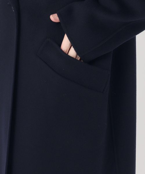 FRAMeWORK（フレームワーク）の「≪追加≫SUPER160'sダブルブレストコート（チェスターコート・レディース・ネイビー・38/36）」の3枚目の写真
